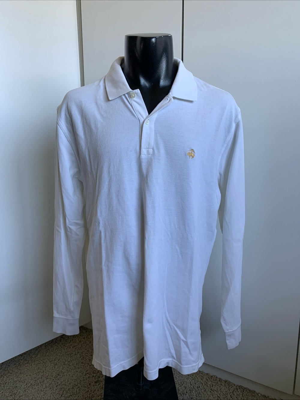Brooks Brothers 346 white original polo men’s size Large
